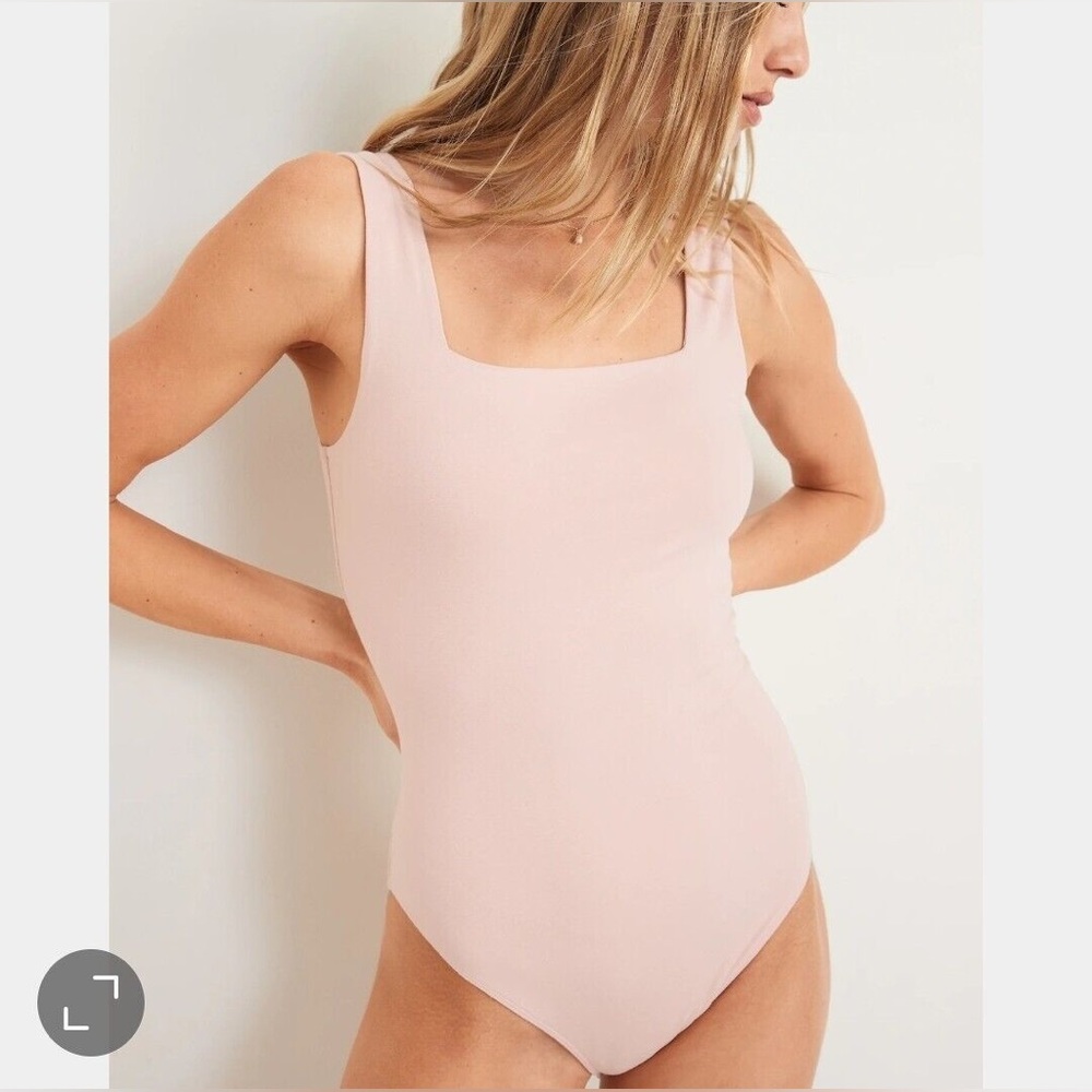 Old Navy Light Pink Fitted Body Suit